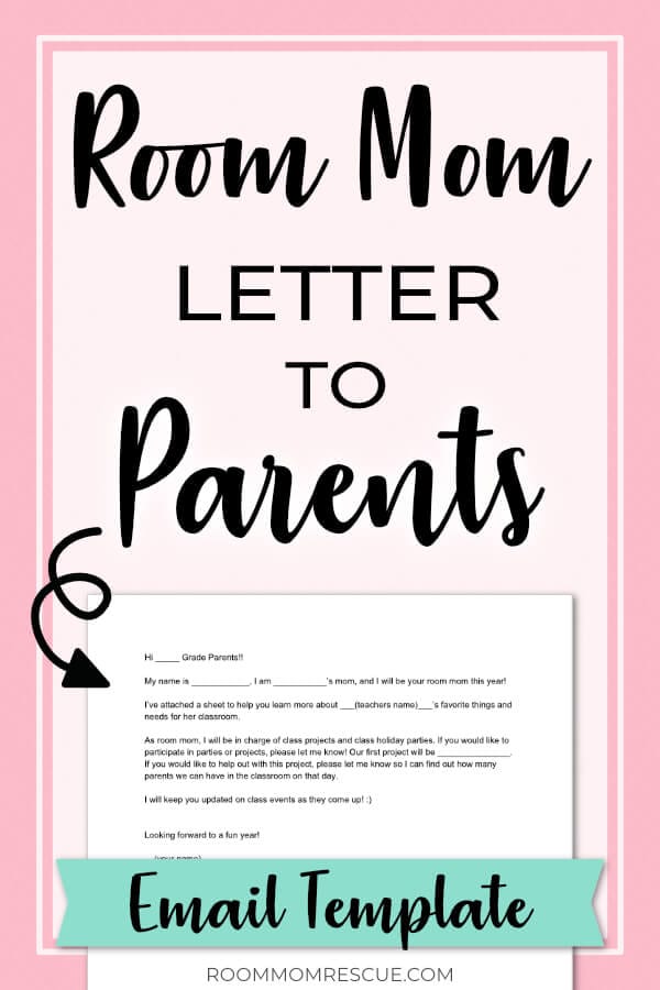 Get this room mom introduction letter to parents template to make introducing yourself super easy. Establish communication with parents to collaborate on teacher gift ideas, class party activities and let them know your duties and responsibilities as class room mom for preschool, Kindergarten and on! Repin and get the Room Mom Quick Start Guide and other freebies at: www.roommomrescue.com #roommom #roomparent #roommomrescue