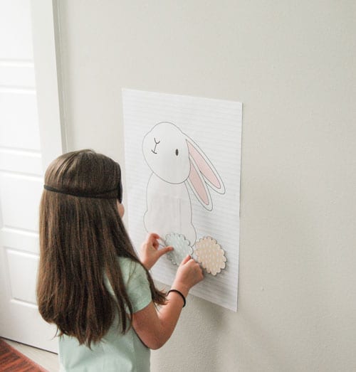 DIY Pin the Tail on the Bunny Easter Game Printable