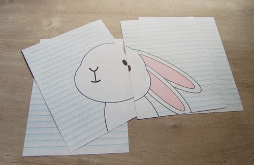 DIY Pin the Tail on the Bunny Easter Game - Free Template