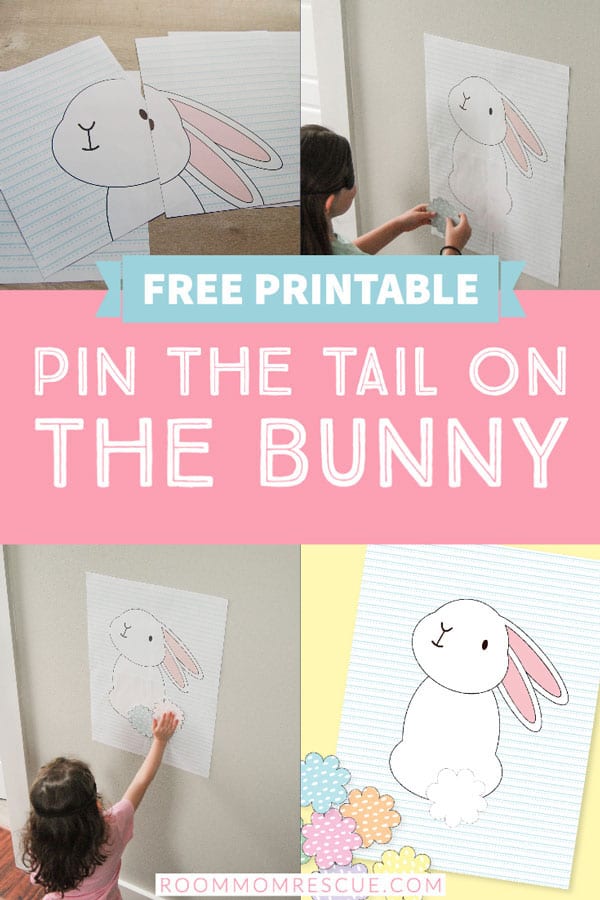 DIY Pin the Tail on the Bunny Easter Game • Room Mom Rescue