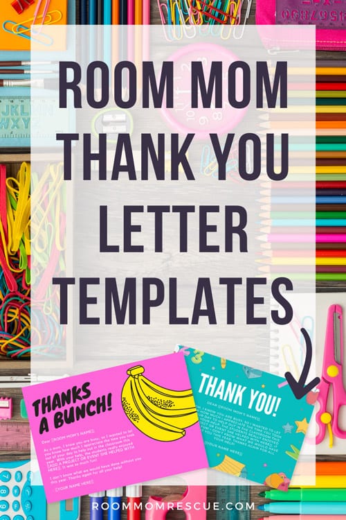 Room mom thank you note
