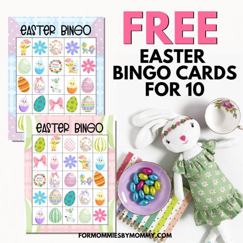 festive Easter Bingo cards