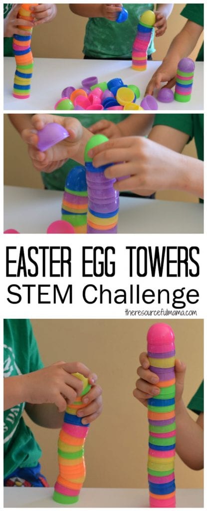captivating Easter Egg Tower STEM challenge