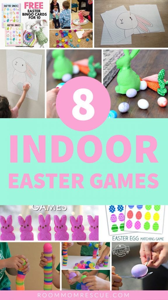 Indoor Easter Games for Kids at Home or at School