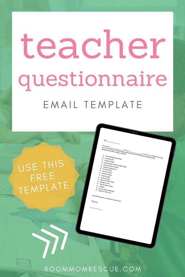 Teacher Question Email Template