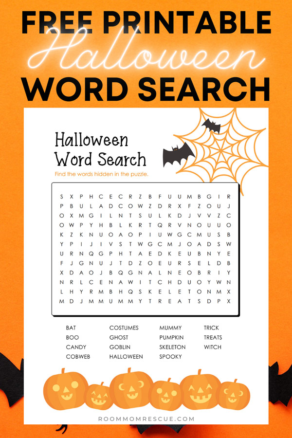 halloween word search free pdf 2nd grade