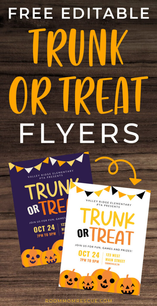 trunk or treat flyer ideas