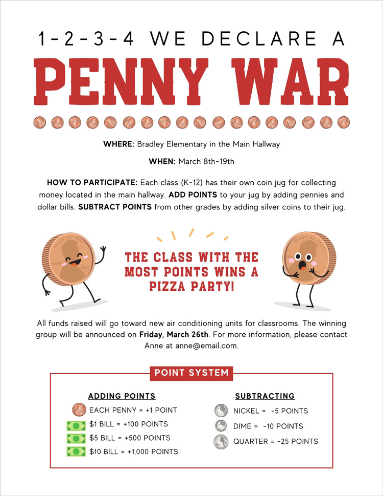 Penny Wars Fundraiser How To Run This Exciting Event At Your School