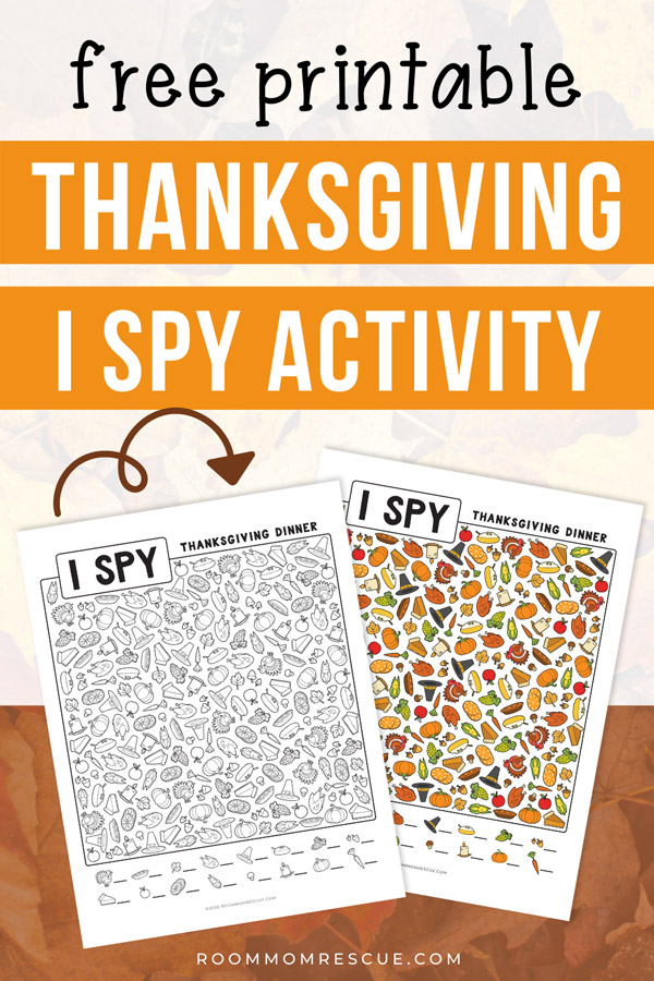 free printable thanksgiving I spy worksheets