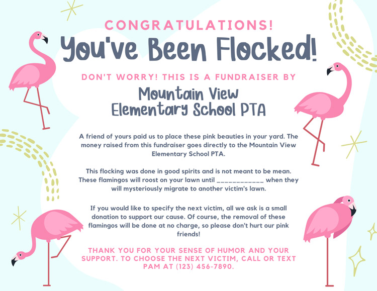 You've Been Flocked Sign Printable