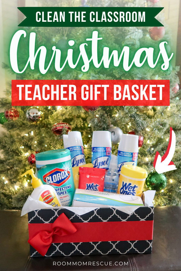 covid-19 cleaning supplies teacher gift for christmas