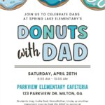 Donuts with Dad Flyer Invitation Template